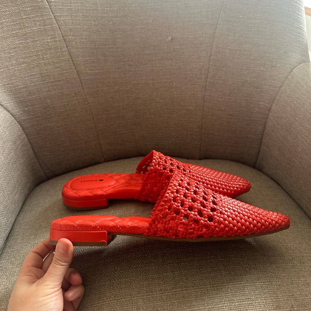 Birdies The Dove Lattice Slip On Mules NEW